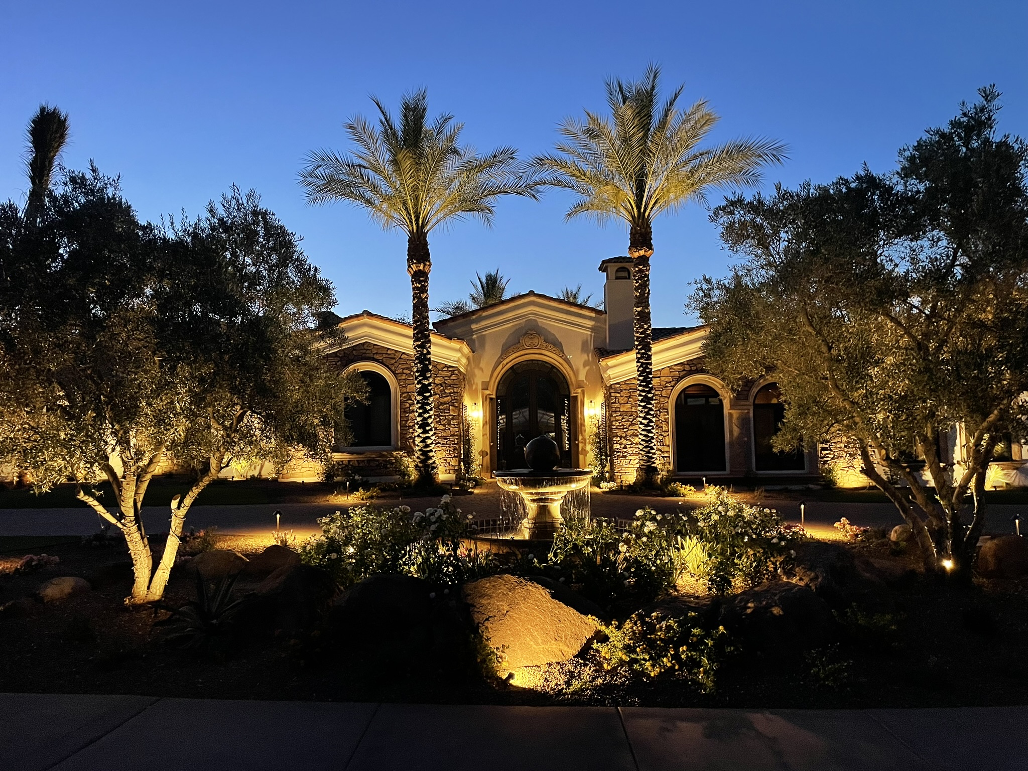 Front Yard Landscape & Lighting